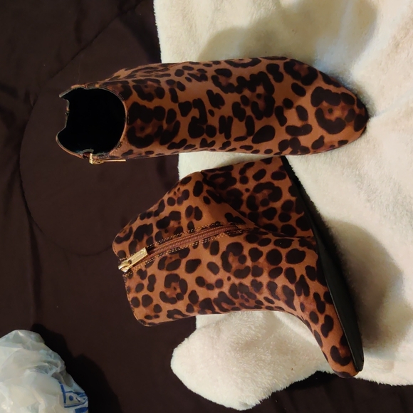 Jessica Simpson Shoes - Jessica Simpson wedge animal print booties